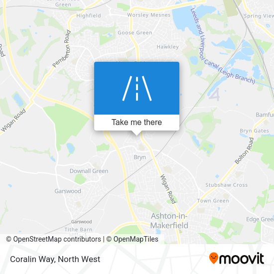 Coralin Way map