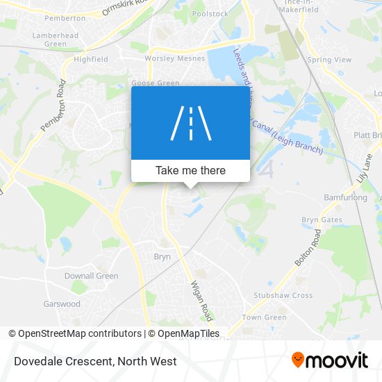 Dovedale Crescent map