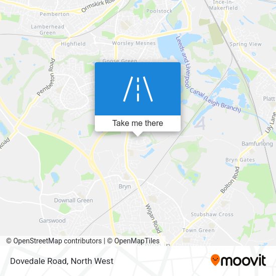 Dovedale Road map