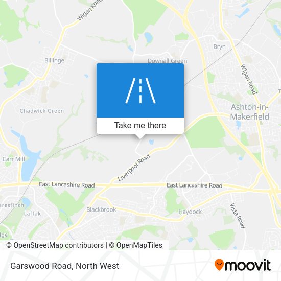 Garswood Road map