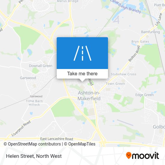 Helen Street map