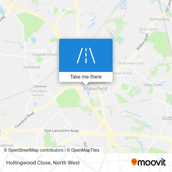 Hollingwood Close map