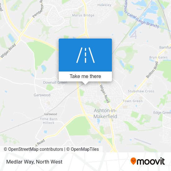 Medlar Way map