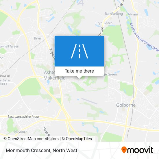 Monmouth Crescent map