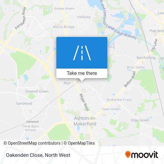 Oakenden Close map