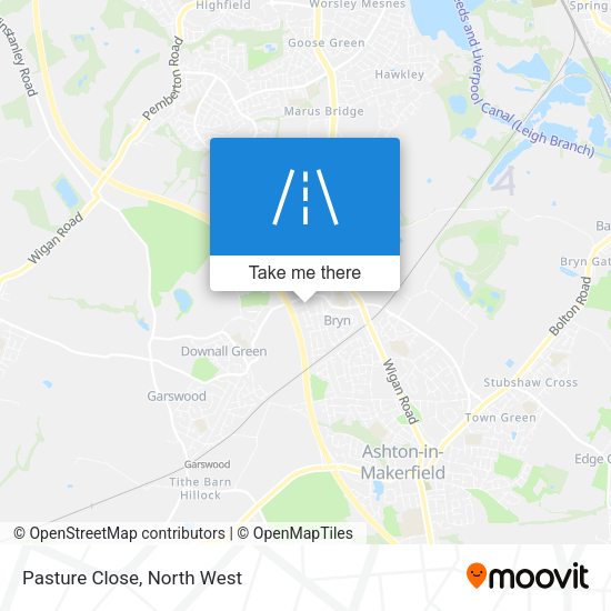 Pasture Close map