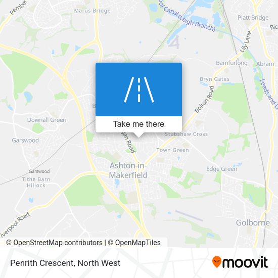 Penrith Crescent map