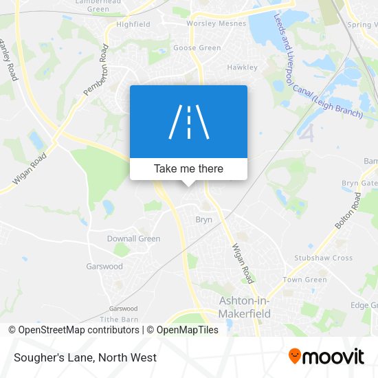 Sougher's Lane map