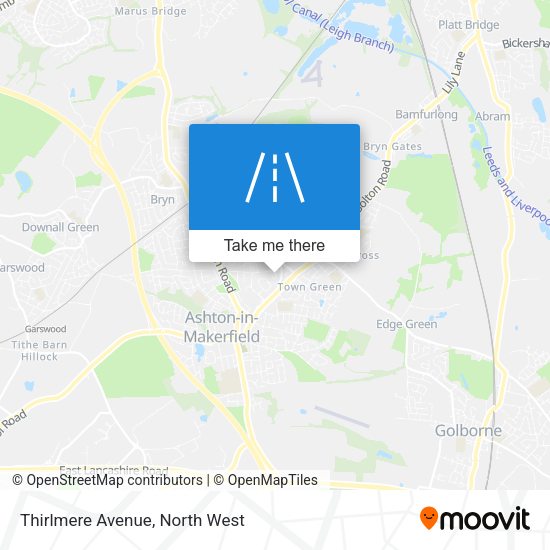 Thirlmere Avenue map
