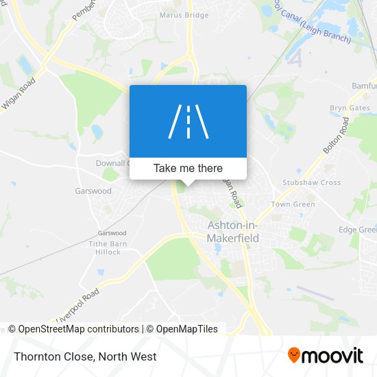 Thornton Close map