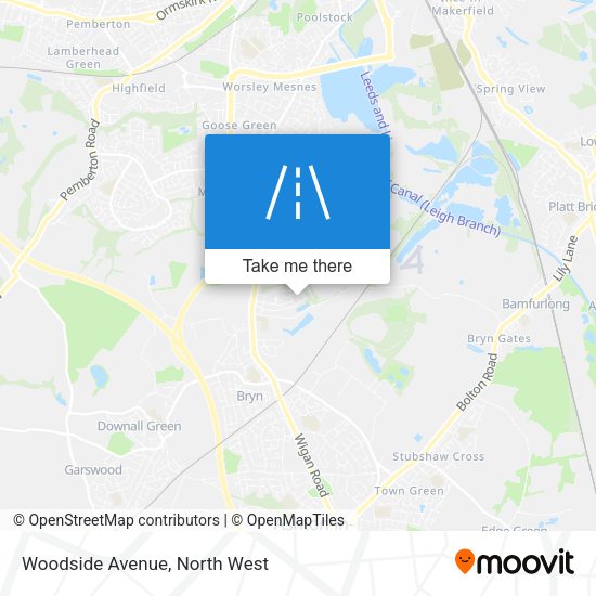 Woodside Avenue map