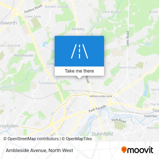 Ambleside Avenue map