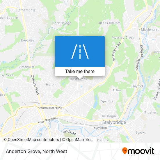 Anderton Grove map