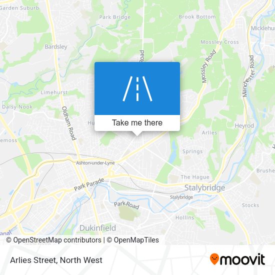 Arlies Street map