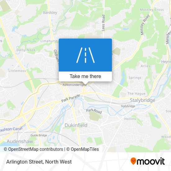 Arlington Street map
