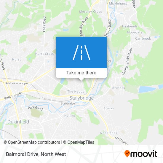 Balmoral Drive map