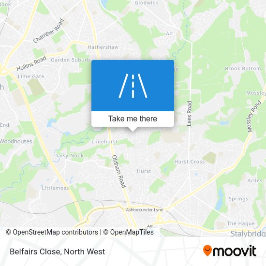 Belfairs Close map