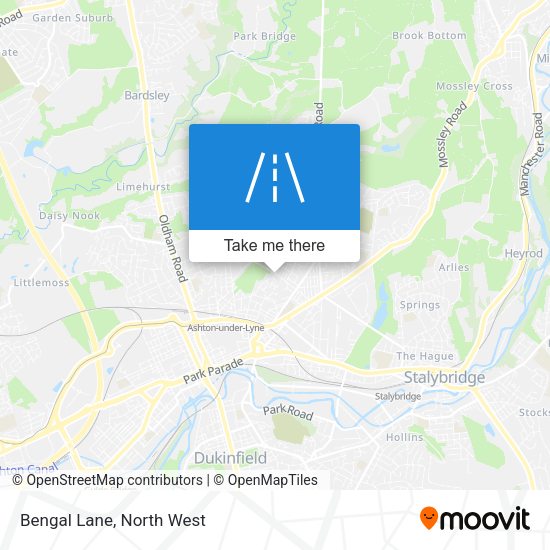 Bengal Lane map