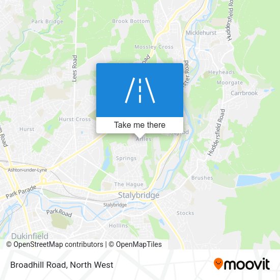 Broadhill Road map
