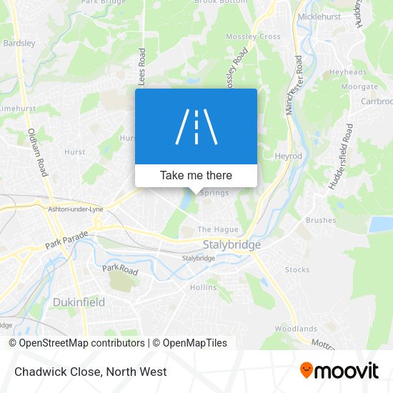 Chadwick Close map