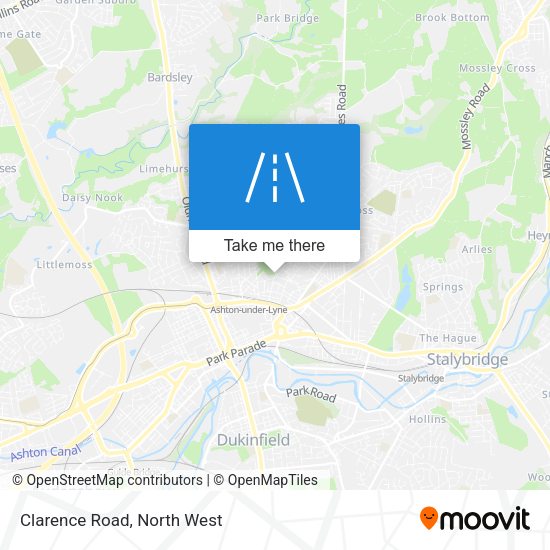 Clarence Road map
