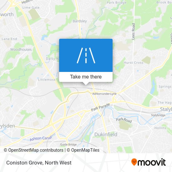 Coniston Grove map
