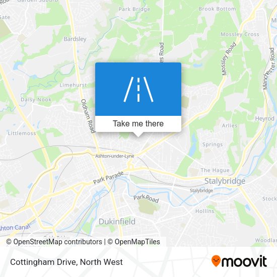 Cottingham Drive map