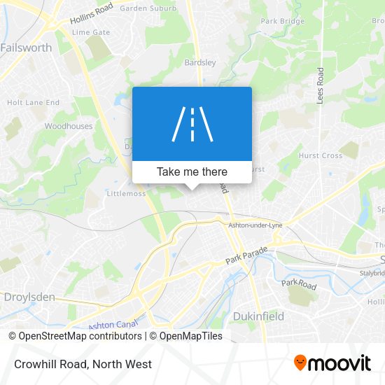 Crowhill Road map