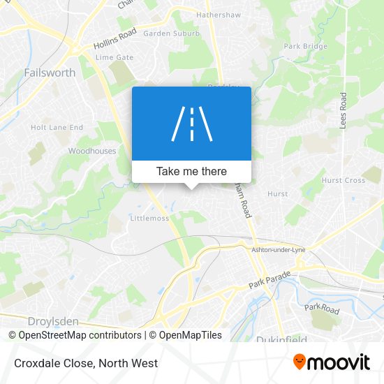 Croxdale Close map