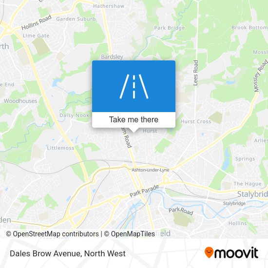Dales Brow Avenue map