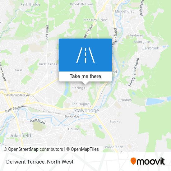 Derwent Terrace map