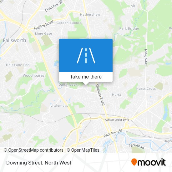 Downing Street map