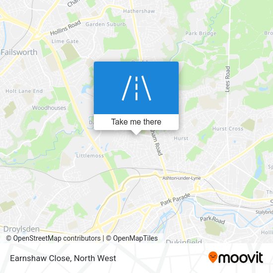 Earnshaw Close map