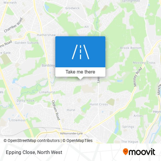 Epping Close map