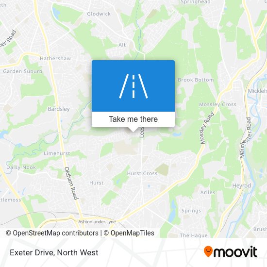 Exeter Drive map