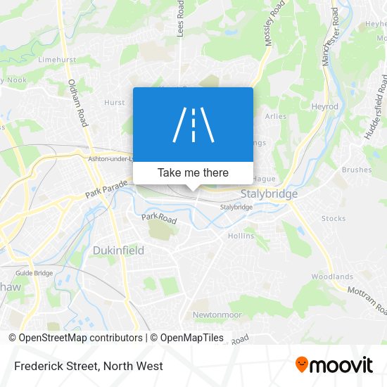 Frederick Street map