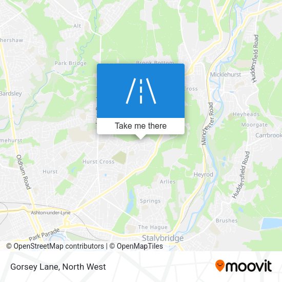 Gorsey Lane map
