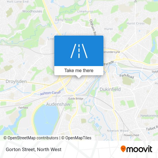 Gorton Street map