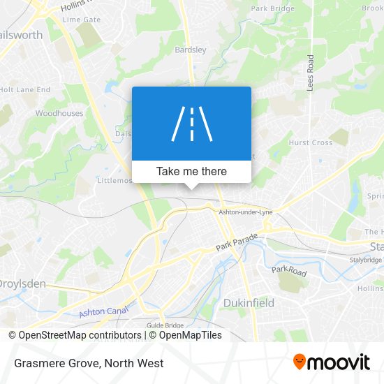 Grasmere Grove map