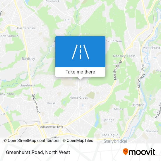 Greenhurst Road map