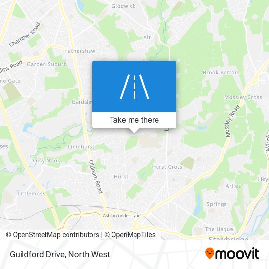 Guildford Drive map