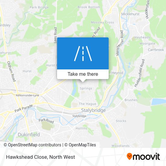 Hawkshead Close map