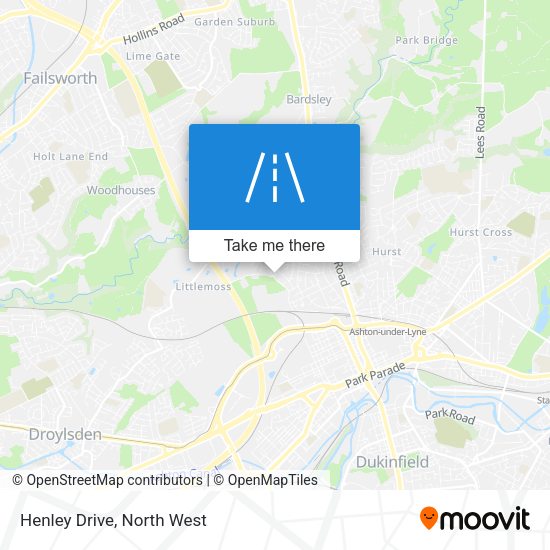 Henley Drive map