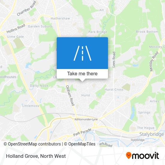Holland Grove map