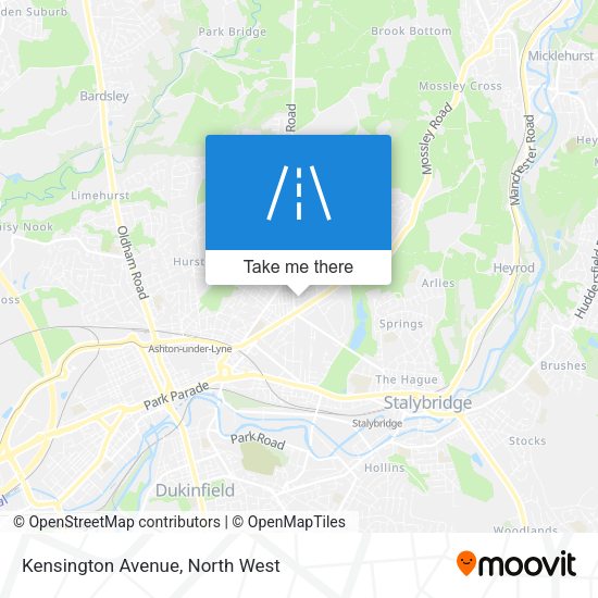 Kensington Avenue map