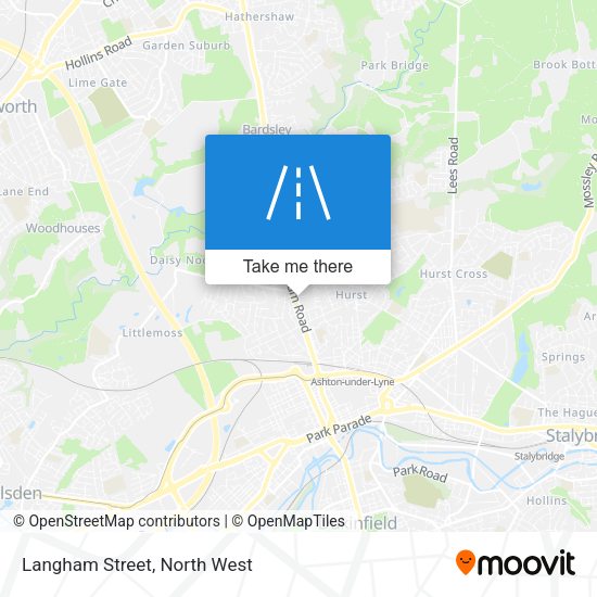 Langham Street map