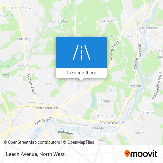 Leech Avenue map