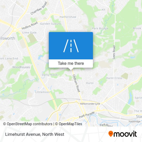 Limehurst Avenue map