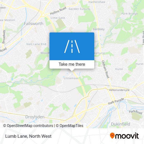 Lumb Lane map