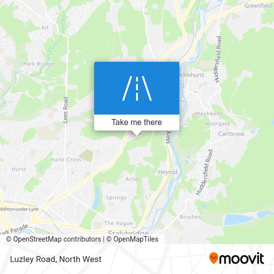 Luzley Road map